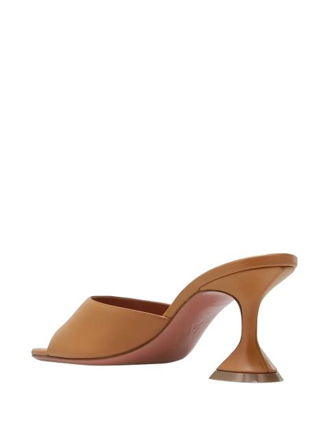 Amina Muaddi Lupita leather sandals - Brown