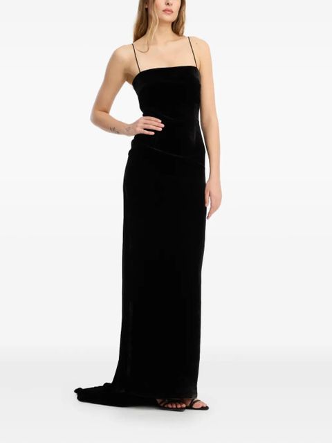 ROTATE BIRGER CHRISTENSEN train-detail dress - Black