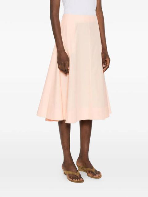 KHAITE Artin panelled midi skirt - Pink