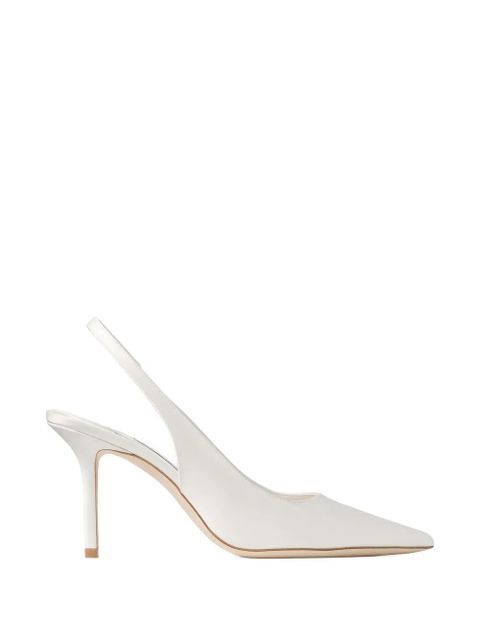 Jimmy Choo Love pointed-toe slingback pumps - White - zdjęcie produktu nr 1