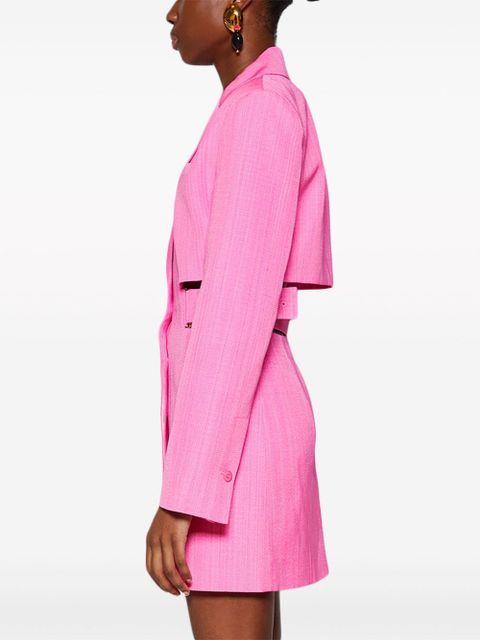 Jacquemus La Robe Bari blazer minidress - Pink - zdjęcie produktu nr 2