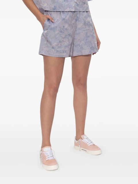 Off-White all-over printed shorts - Purple