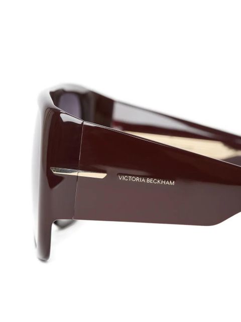 Victoria Beckham oversized square-frame sunglasses - Brown