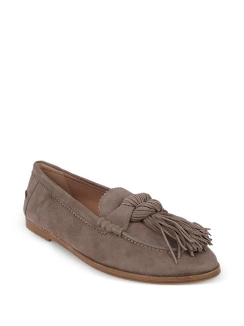 Aquazzura tassel suede loafers - Brown - zdjęcie produktu nr 2