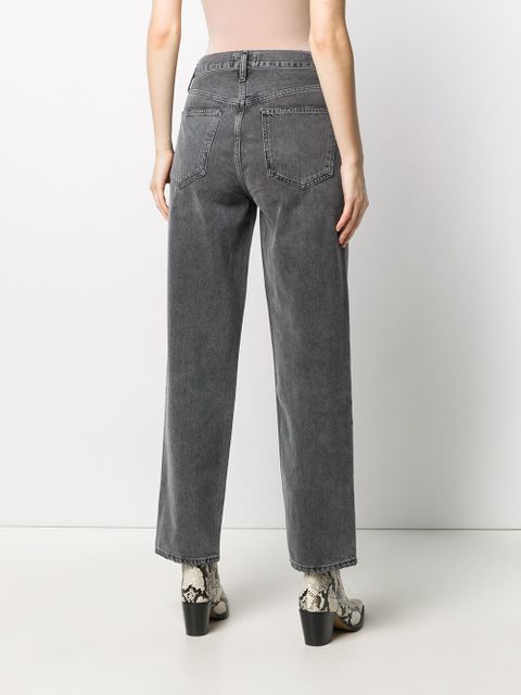 AGOLDE Criss Cross straight-leg jeans - Grey