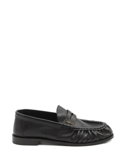 Saint Laurent logo-plaque loafers - Black - zdjęcie produktu nr 1