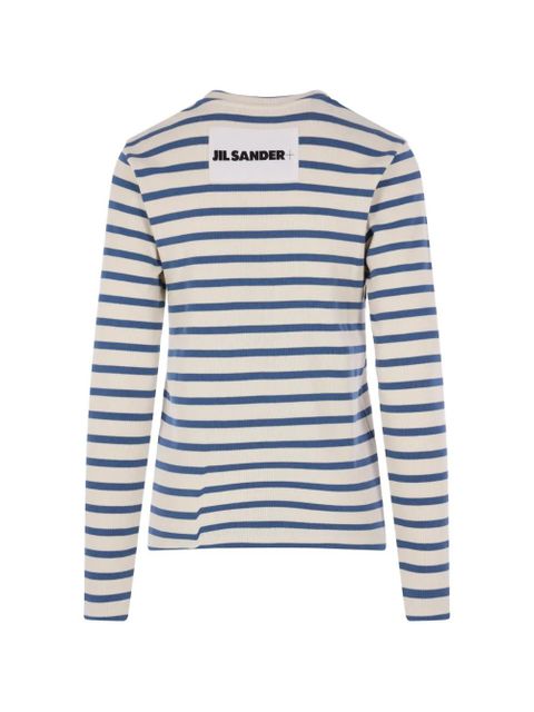Jil Sander striped T-shirt - White - zdjęcie produktu nr 2