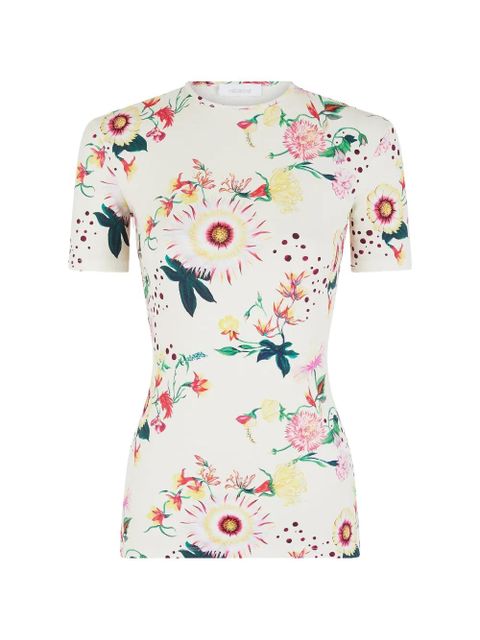 Rabanne short-sleeve floral top - Neutrals - zdjęcie produktu nr 1
