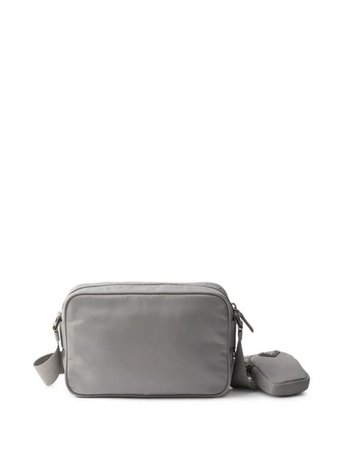 Prada logo-plaque shoulder bag - Grey - zdjęcie produktu nr 2