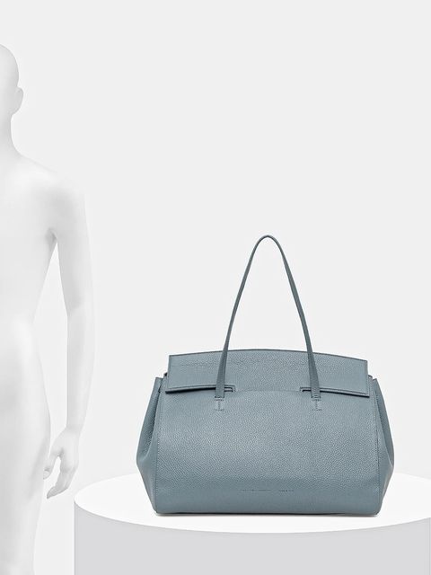 Liviana Conti torebka skórzana kolor niebieski A5WA52