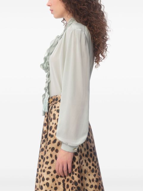 Valentino Garavani crepe de chine shirt - Green