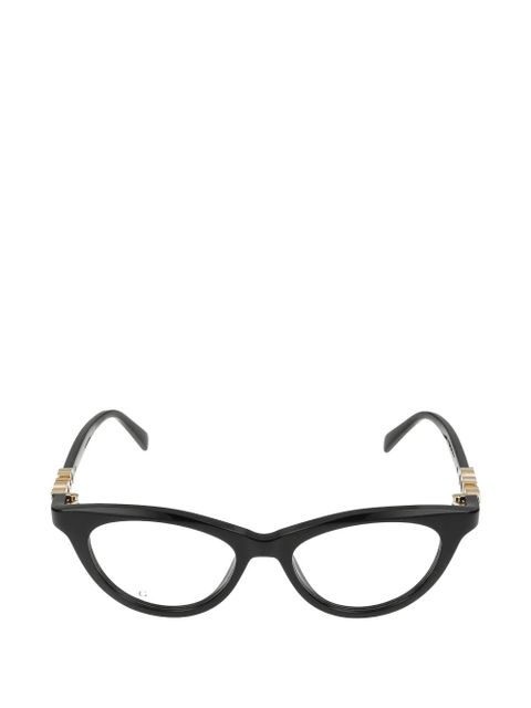 Gucci logo-plaque cat-eye glasses - Black - zdjęcie produktu nr 1