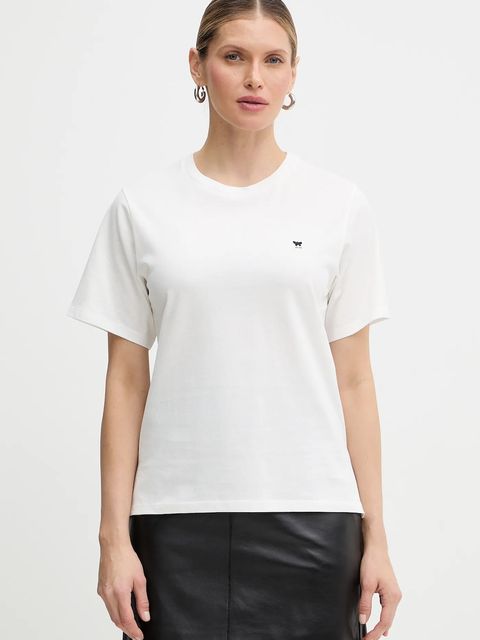 Weekend Max Mara t-shirt bawełniany VENACO damski kolor biały 2615971031600 - zdjęcie produktu nr 1