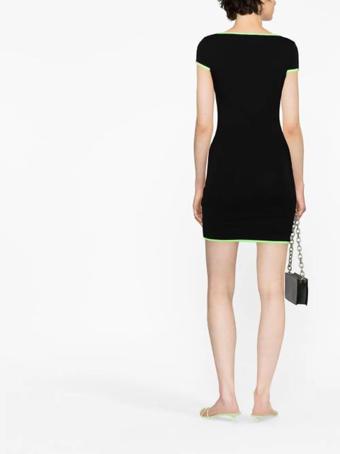 AMBUSH Heart Hole T-shirt dress - Black