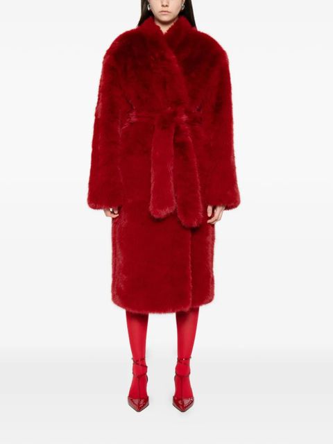 The Frankie Shop Destiny padded faux-fur coat - Red - zdjęcie produktu nr 2