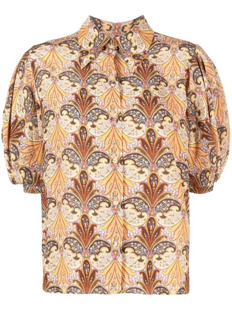 ETRO paisley-print silk shirt - Brown - zdjęcie produktu nr 1