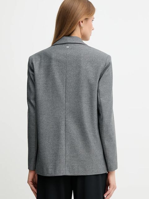 Gaudi marynarka kolor szary jednorzędowa wzorzysta 521FD35016