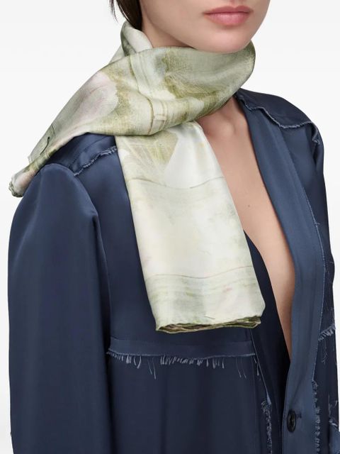 Maison Margiela floral-print scarf - Neutrals - zdjęcie produktu nr 2