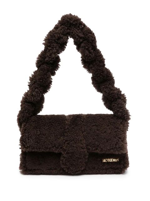 Jacquemus Le Bambidou shearling shoulder bag - Brown - zdjęcie produktu nr 1