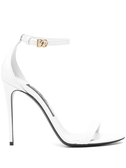 Dolce & Gabbana 100mm leather sandals - White - zdjęcie produktu nr 1