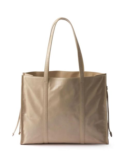 Prada leather tote bag - Neutrals - zdjęcie produktu nr 2