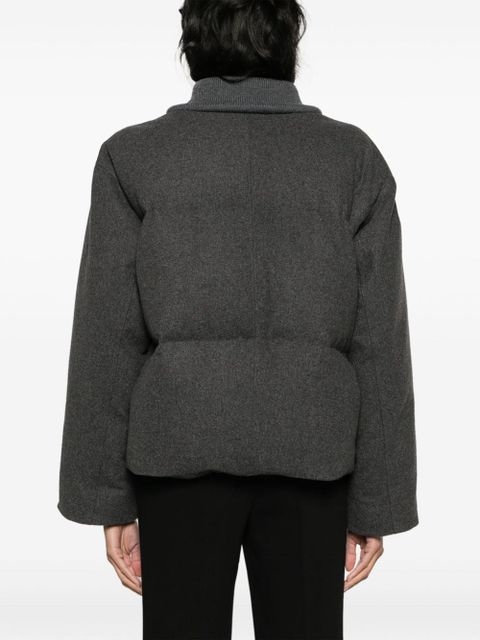 TOTEME flannel puffer jacket - Grey