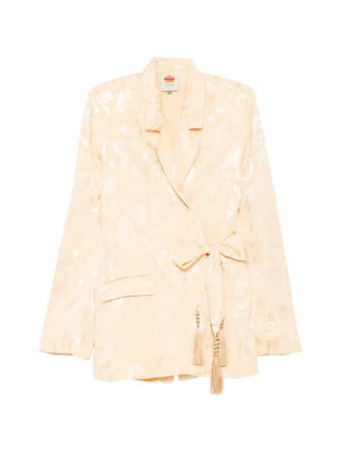 FARM Rio notched lapel blazer - Neutrals - zdjęcie produktu nr 1