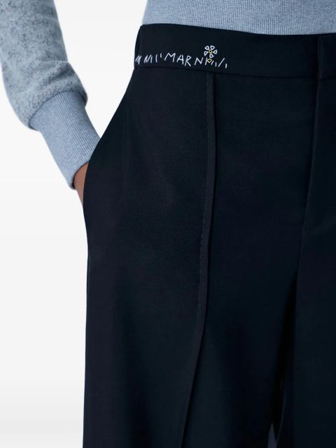 Marni high-waisted wide-leg trousers - Black