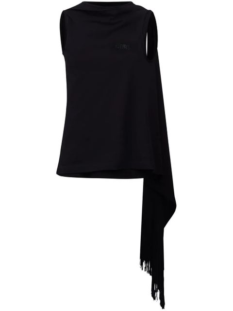 MM6 Maison Margiela numbers-motif tank top - Black - zdjęcie produktu nr 1