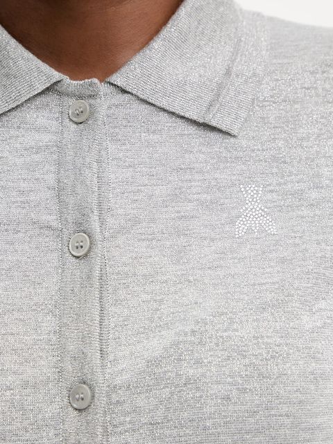 Patrizia Pepe t-shirt damskie kolor szary lekki 8K0320 K128