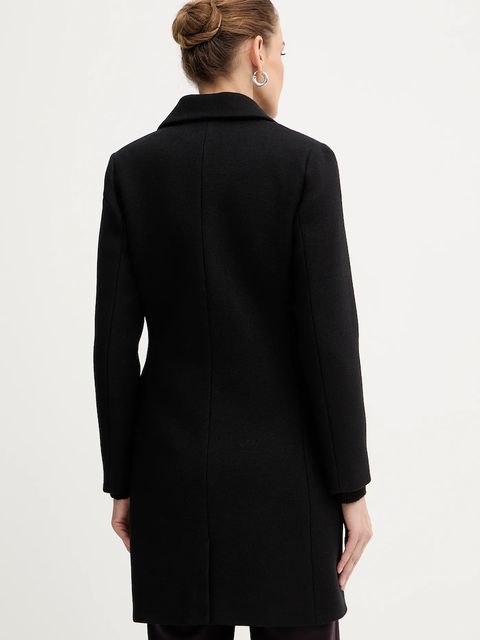 Morgan płaszcz z dodatkiem wełny kolor czarny GATIM.F