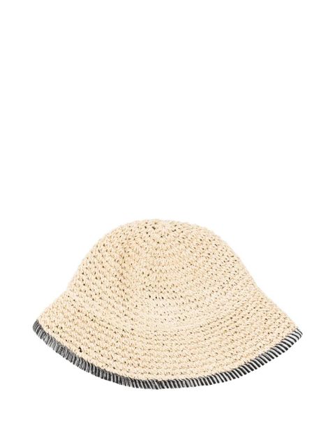 Missoni striped-trim bucket hat - Neutrals - zdjęcie produktu nr 1