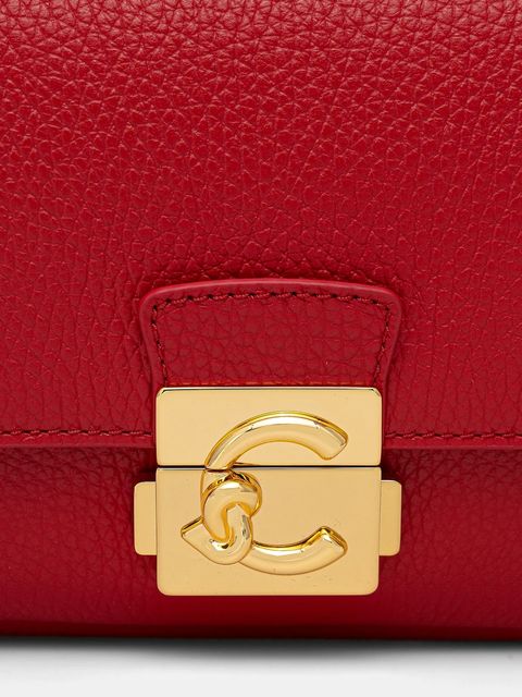 Coccinelle torebka skórzana C-ME LOCK kolor czerwony E1 U4K 12 02 01