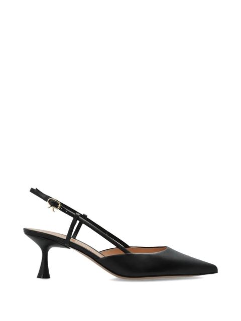 Gianvito Rossi pointed-toe slingback pumps - Black - zdjęcie produktu nr 1
