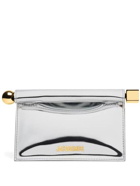 Jacquemus small Rond Carré clutch bag - Silver - zdjęcie produktu nr 1