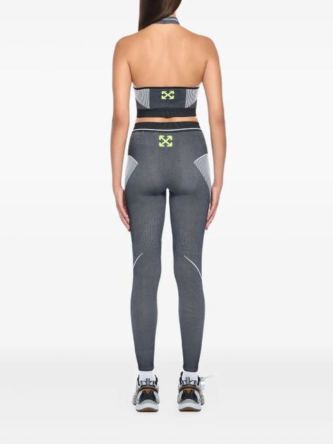 Off-White race logo Arrow seamless sports bra - Black