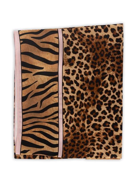 MC2 Saint Barth leopard-print scarf - Brown - zdjęcie produktu nr 2