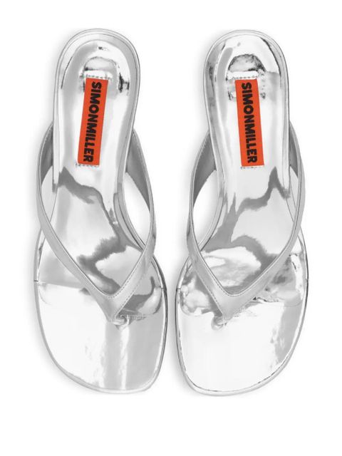 Simon Miller 57mm Beep Thong heeled sandals - Silver