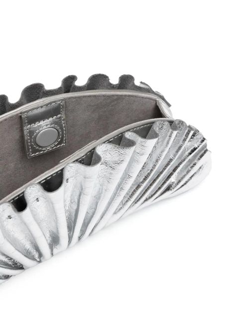 Cult Gaia Nala mini clutch bag - Silver