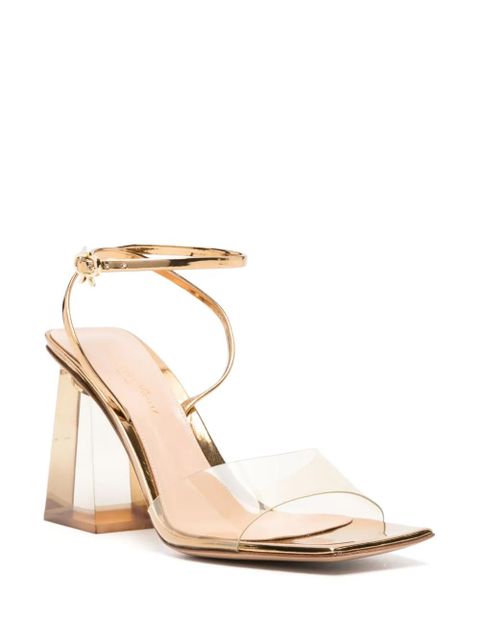 Gianvito Rossi Cosmic 85mm leather sandals - Gold - zdjęcie produktu nr 2