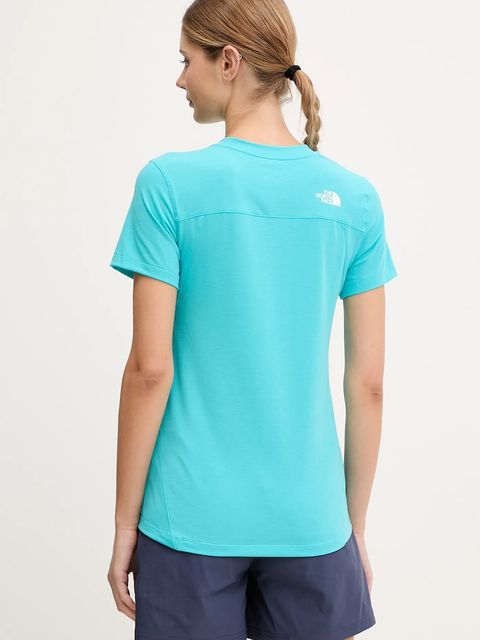 The North Face t-shirt sportowy Lightning Alpine kolor turkusowy NF0A8BT56IB1 - zdjęcie produktu nr 2