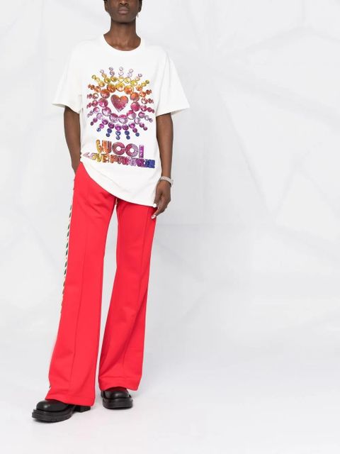 Gucci Love Parade sequinned T-shirt - Neutrals