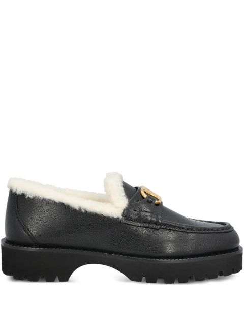 Valentino Garavani logo leather loafers - Black - zdjęcie produktu nr 1