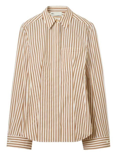Tory Burch striped cotton shirt - White - zdjęcie produktu nr 1