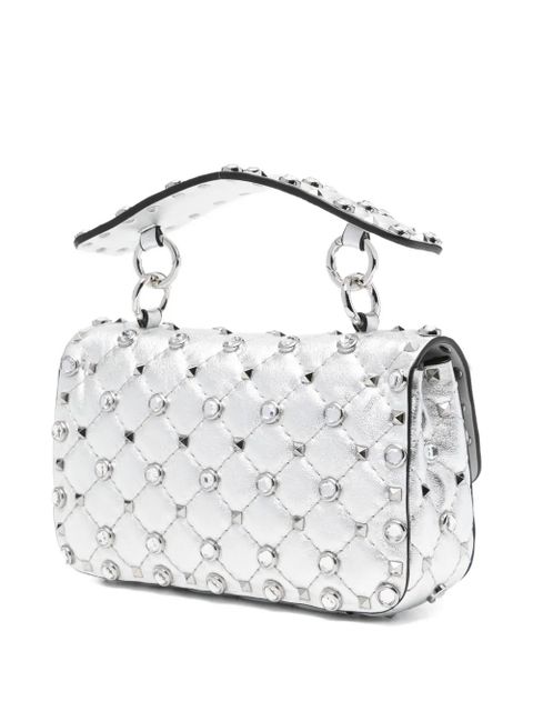 Valentino Garavani quilted stud tote bag - Silver