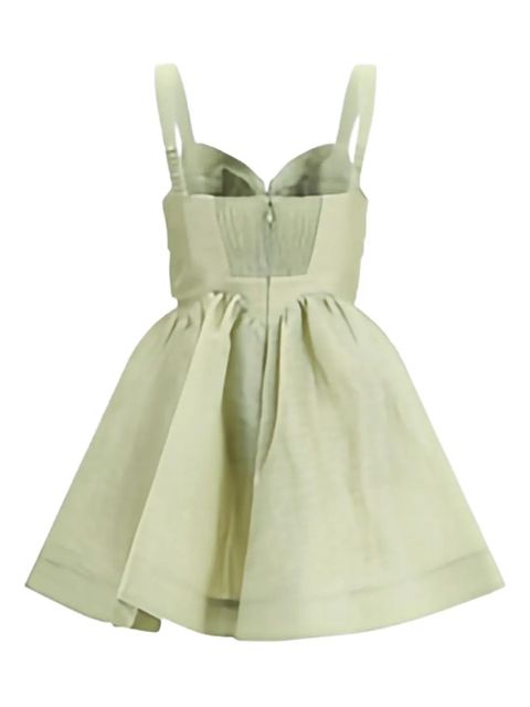 ZIMMERMANN Rebellion drape mini dress - Neutrals