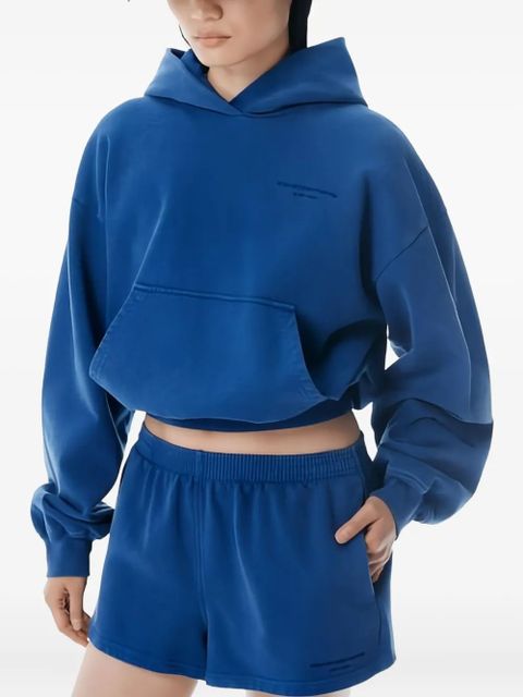 Alexander Wang elastic-waistband mini shorts - Blue