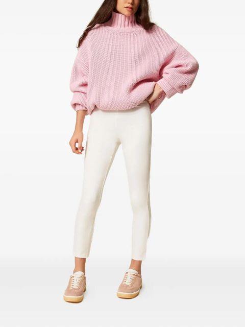 TWINSET satin-detail trousers - White - zdjęcie produktu nr 2