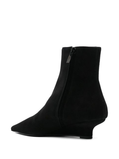 TOTEME 50mm suede boots - Black