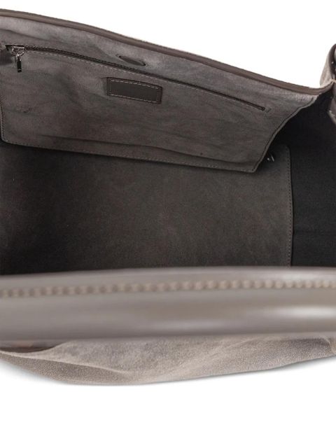 Tod's drawstring suede tote bag - Grey